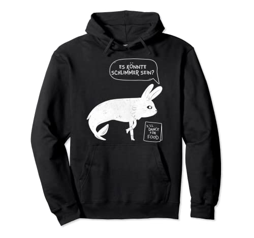 Hase oder Fisch? Flauschige Hasen, Hasenrassen mit Fischmix Pullover Hoodie