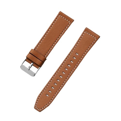 [SLFJEYTX] 1�� 22 20mm ���U�[�X�g���b�v WATCH GT 5 4 46mm Pro 3 GT2 42mm Buds �o���h �E�H�b�`�o���h �\�t�g�����p���X�g�o���h(Brown,22mm Universal)