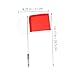 Imagen de Abaodam 2piezas Bandera De Dirección del Viento De Acero Inoxidable para Yates Indicador De Viento Rojo para Mástil De Barco Equipamiento De Seguridad Marino