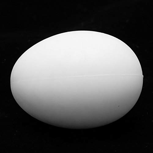 evhooe 50 peças de plástico artificial de ovos falsos, ovos falsos, simulação de ovos falsos, acessó