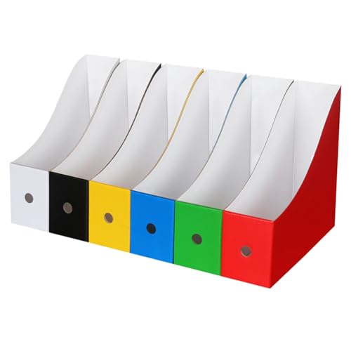 Boîte de rangement pour documents contre le désordre de bureau haute dureté 6pcs