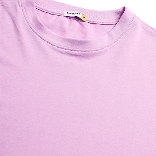 Image of Bewakoof Men's Solid Oversized Fit Full Sleeve Round Neck Cotton T-Shirt