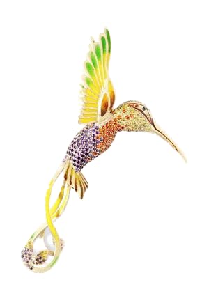 Schmuck Damen Brosche Kolibri MISIS