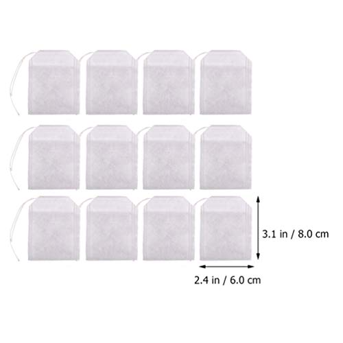 Yardwe 300Pcs Descartável Com Cordão Material Natural de Chá Infusor Saco de Filtro De Sacos De Chá