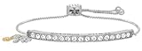 INSPIRED BY YOU. Cubic Zirconia Adjustable Bar Bracelet for Women Tree Infinity Heart Charm Family F