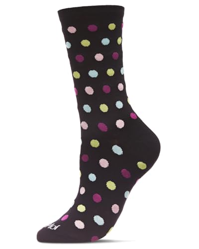 MeMoi Multicolor Polka Dots Rayan Blend Crew Sock