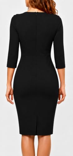 Image of ZVO Midi Dress for Women Church Dress Office Work Bodycon Pencil Dresses