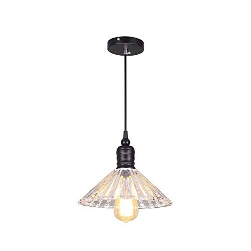 Lustre en fer E14 rétro et lampe suspension réglable en hauteur pour loft