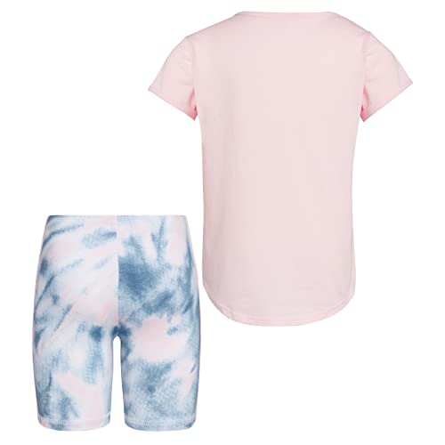 Adidas Girls' Baby 2 Piece Printed Bike Short Set, Clear Pink, 18 Months #TOP2