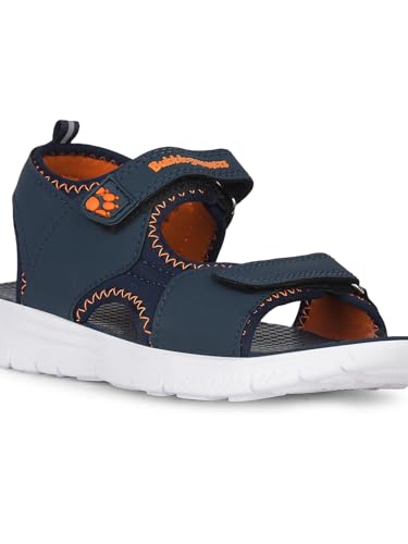 Image of Bubblegummers Boys Velcro Strap Sporty Sandal - Navy