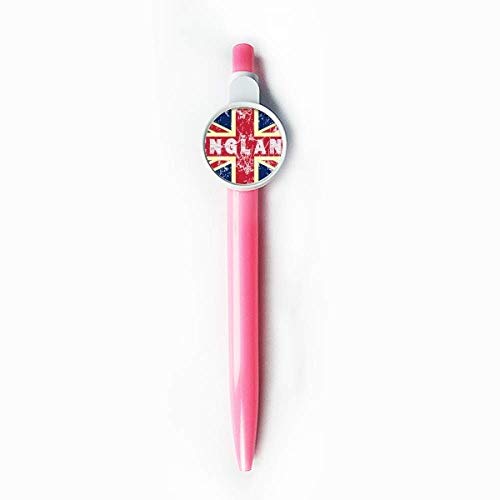 Stylo à bille rétractable bleu motif drapeau anglais Union Jack idée cadeau