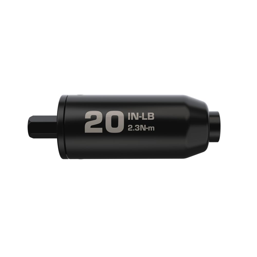 Fat Stix Individual Limiter 10-65 Inch-Pounds with Preset Torque, Accurately Tightens, Reversible, Compatible with Wheeler Fat Stix T-Handle Driver, for Gunsmithing, Reloading, and Torque Adjustment