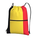Ninainaid Drapeau de la Belgique Sac à dos avec cordon de serrage et cordon de serrage Sac à dos SportGymSackpack Gym Shopping Sport Yoga
