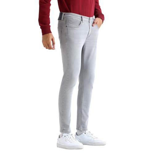 Image of Pepe Jeans Men's Tapered Fit Jeans | Mid Rise | Chinox | Jeans for Man