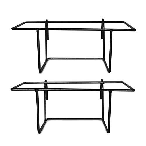 TrustBasket Rectangular Pot Railing Hanger Set of 2 | Heavy Duty Durable Indoor Outdoor Balcony Terrace Railing Basket, Plant Hanging Holder (Pot Not Included)