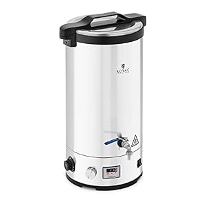 Royal Catering RCBM-30CK Cuve De Fermentation Fermenteur ? Bi?re Inox Matériel (Volume : 30 l, Puissance : 700/1 800/2 500 W, Plage de température : 30-110 °C, Minuterie : 0-120 min)