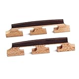 OFFSCH 6弦バンジョーブリッジ 2個セット ローズウッド製 ギター ウクレレ用 高耐久性 バンジョーアクセサリー