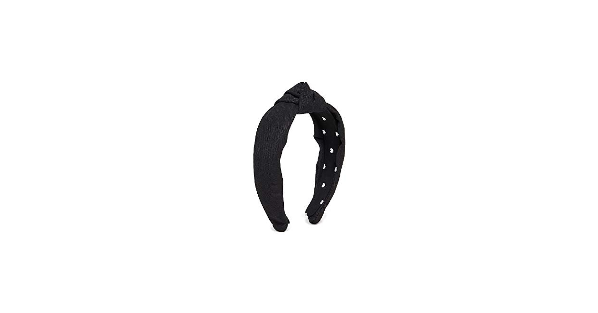 LeleSadoughi ヘアーバンド ヘッドバンド スカラップ ブラック BLACK FAUX LEATHER HEADBAND - Lele Sadoughi