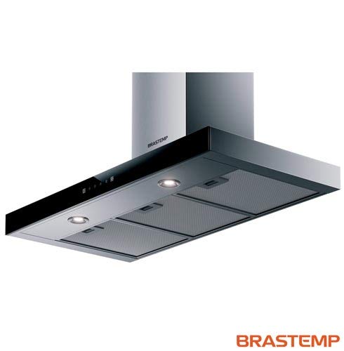 Coifa de Parede Tbox BAE90AR 90cm com Painel Touch on Glass 4V Brastemp