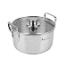 Produktbild MasterPro Smart | 6-teiliges Kochgeschirr-Set mit 20, 24 und 28 cm Glasdeckeln | Edelstahl-Kochgeschirr | Kochtöpfe | Kompatibel mit allen Herdplatten | Kochgeschirr für alle Kochgeräte