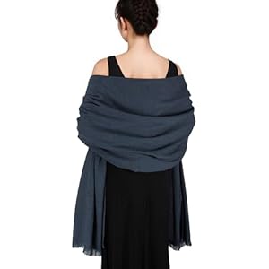 Pashmina shawls and wraps for Evening Dresses Scarf for Women Winter Shawl Wraps for Women Weedings Navy