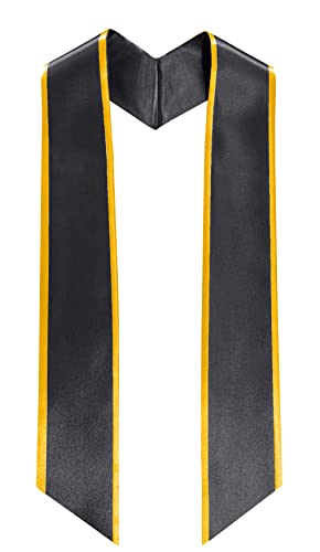 Graduation Honor Stole Angled End with Trim Adult Length 72