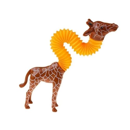 Image of RENARSH 4Pack Telescopic Suction Cup Toys, Shape-changing LED Giraffe, Taddy, Poppy Toy for Kids, Age 3+