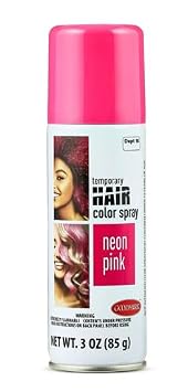 Goodmark Temporary Hair Color Spray Neon Pink, Washable Halloween Hair Dye Spray, 3 oz Can Pink