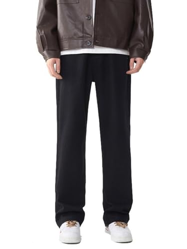 Jeans Pants Trousers Denim Spring Micro Pull Wide Leg for Men Loose Comfortable Premium Casual Cotton