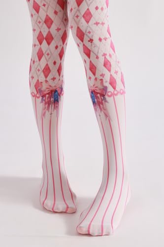 Image of Sahabowi Women's Sheer Tights, Digital Print Designs Stockings