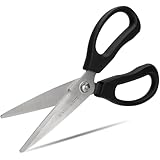 KUNIFU Kitchen Scissors, All Purpose Kitchen Shears, Heavy Duty Come Apart Scissors Gadgets Utensils - Black