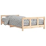 vidaXL Estructura de Cama Infantil Madera Maciza de Pino 90x190 cm, Cama...