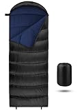 【Calient】Este saco de dormir tiene un relleno 400GSM ultra cálido que lo hace perfecto para 3-4 temporadas. Además, es resistente al agua y al viento y se puede utilizar en condiciones extremas, con temperaturas de 0°C- 20°C .