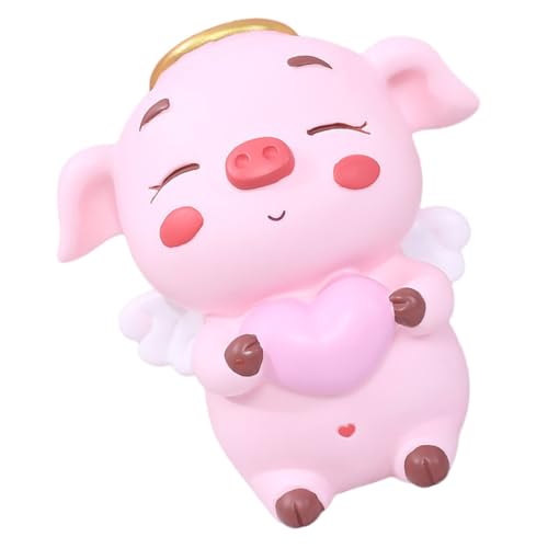 Abaodam Hucha Cerdito Lindo Anticaída Alcancía De Vinilo para Ahorro De Monedas Caja De Ahorro Cartoon para Adultos Creativo para Cumpleaños y Fiestas