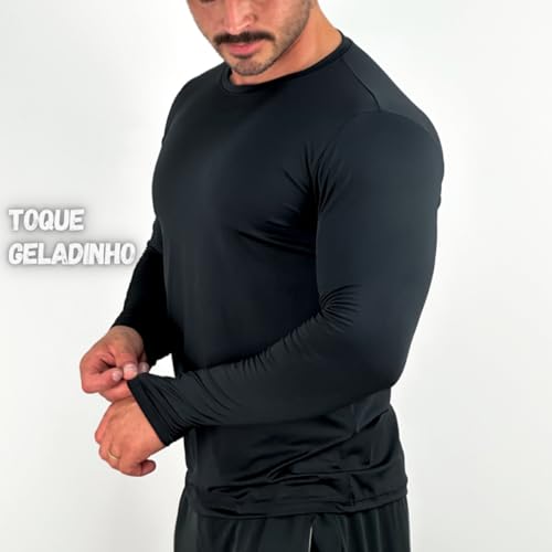 Conjunto Masculino Corta Vento + Camisa UV + Shorts Legg M