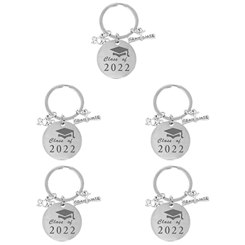 Sosoport 10Pcs 2022 Graduation Course Cadeaux Inspirants Cadeaux Graduate Hat Keyring pour Les Étudiants Classe de 2022 Her Him Girl Son BFF Graduate College Middle High School Master Cover