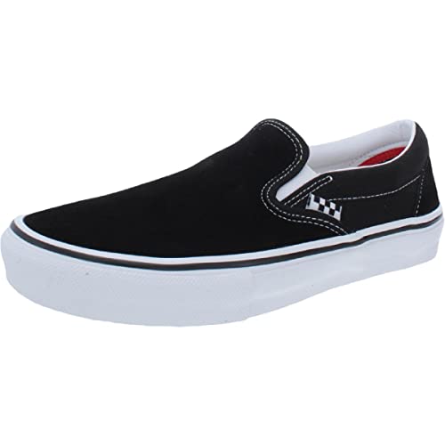 バンズ スニーカー VANS SKATE SLIP-ON BLACK WHITE (VN0A5FCAY28)ヴァンズ スケート スリッポン スケート シューズ 7.5(25.5cm)
