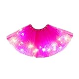 Aohhy 2-8 Years Baby Girls Light Up LED Tutu Skirt Kid Fancy Party Costume Ballet Layered...