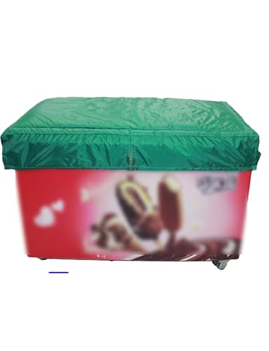 Funda impermeable for congelador, funda for refrigerador, protección UV, aislante de algodón for vitrinas.(Green,210x100cm/82.7x39.4in)
