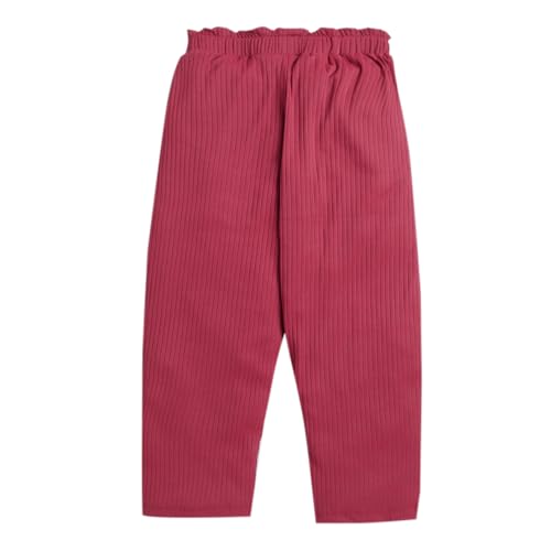 Image of Hopscotch Girls Polyester Blend Solid Polyamide Pant Set