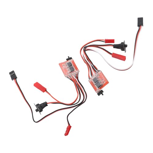 VGEBY RC Brushed Electric Speed Controller, 2Pcs, 30A, Mini, Stable, for 1/16 1/18 1/24 RC Car Boat