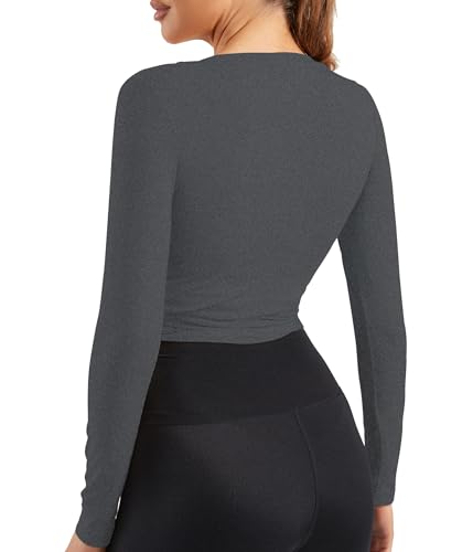 Image of Women Tie Front Shrug Long Sleeve Bolero Cardigan Lightweight Casual Tops
