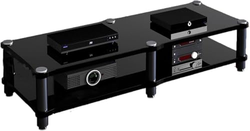 Robuster AV-Media-Ständer mit doppelter Breite für Home Entertainment –...