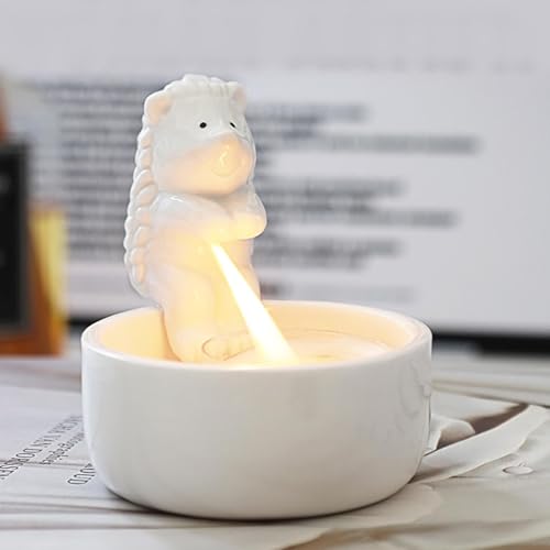 Bougeoir en céramique hérisson diffuseur bougie parfumée salon