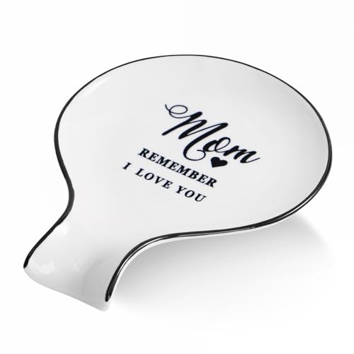 Product Image of the Delpnana Ceramic Spoon Rest - Large Ceramic Spoon Holder for Stove Top, Utensil Rest for Kitchen Counter, Holiday Gift for Mom,White