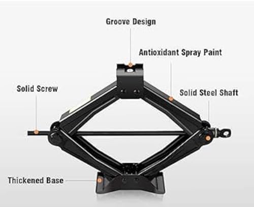 JAGGER Manual Scissor car Jack for All car with (3 TON [ Black ])