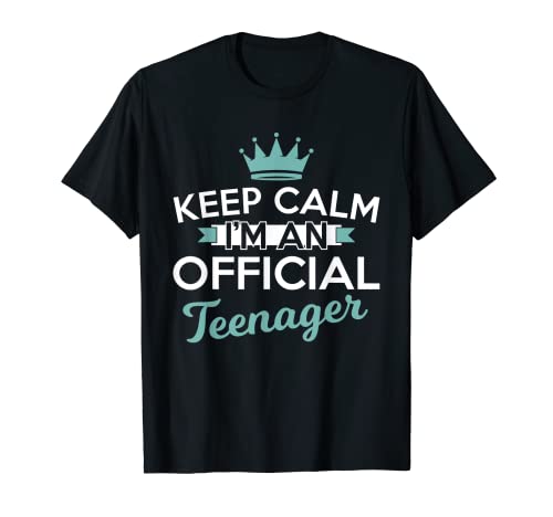 Keep Calm 13th Birthday Official Teenager Boy Girl Cool T-Shirt