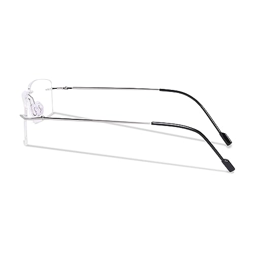 Redex Rectangular Rimless Spectacle Frame for Unisex - Image 8