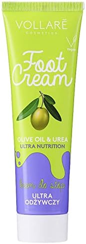 VERONA PRODUCTS PROFESSIONAL Foot Cream for Dry Cracked Feet & Heels with Urea and Olive Oil, Athletes Menthol Foot Cream Cooling Effect, Nourishing Dry Foot Treatment