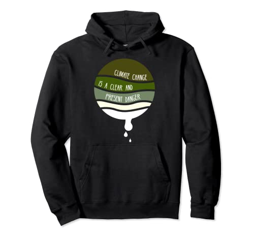 Climate Change Is A Clear And Present Danger Pullover Hoodie